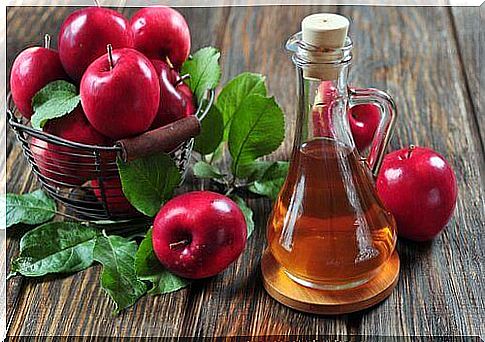 Prevent spider's head with apple cider vinegar