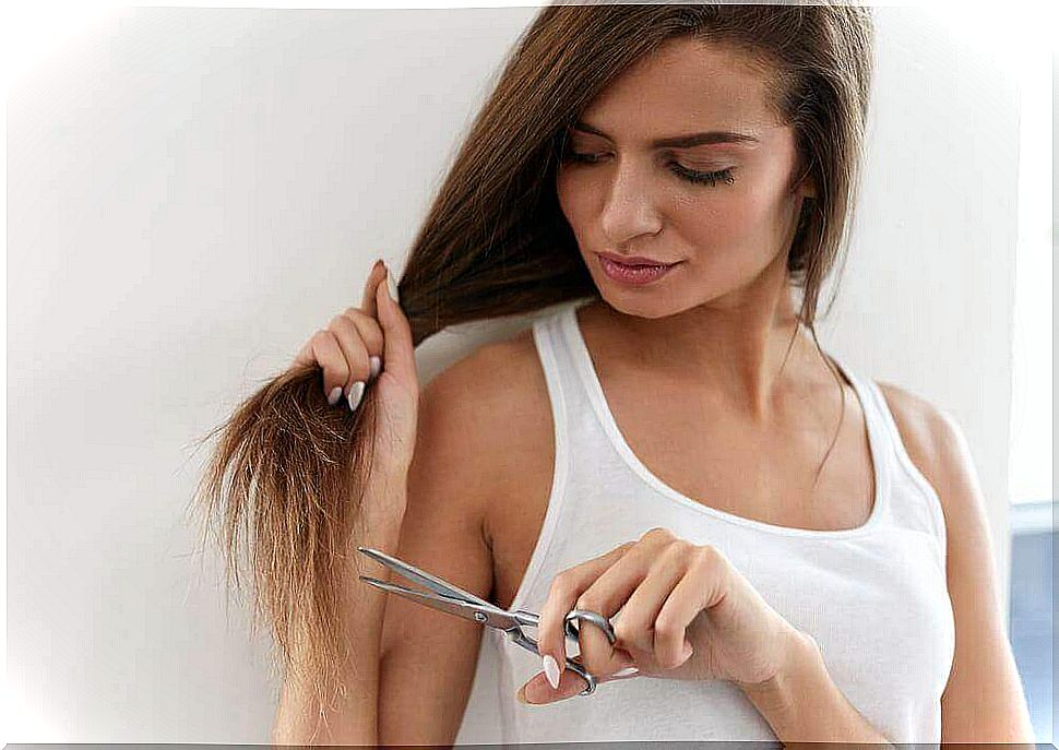 Repair split ends without cutting