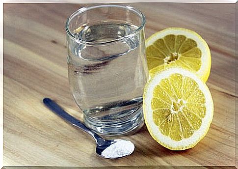 Lemon with water and sea salt