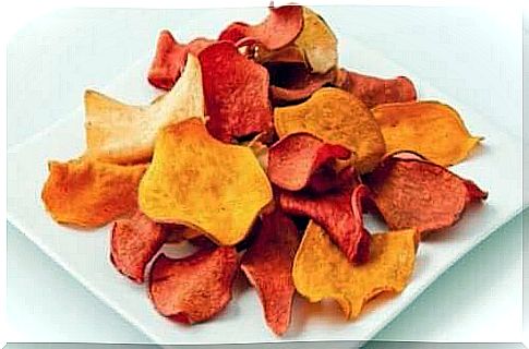 How do you make eggplant chips and other vegetable chips?