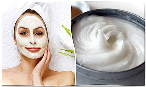 A woman with a face mask