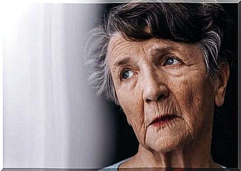 Elderly woman with dementia