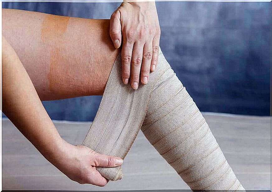 Pressure bandage for heavy legs