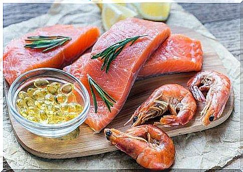 Fatty fish such as salmon