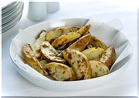 Baked potato wedges