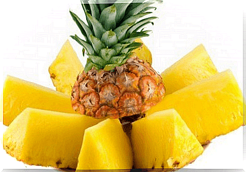 Delicious ripe pineapple